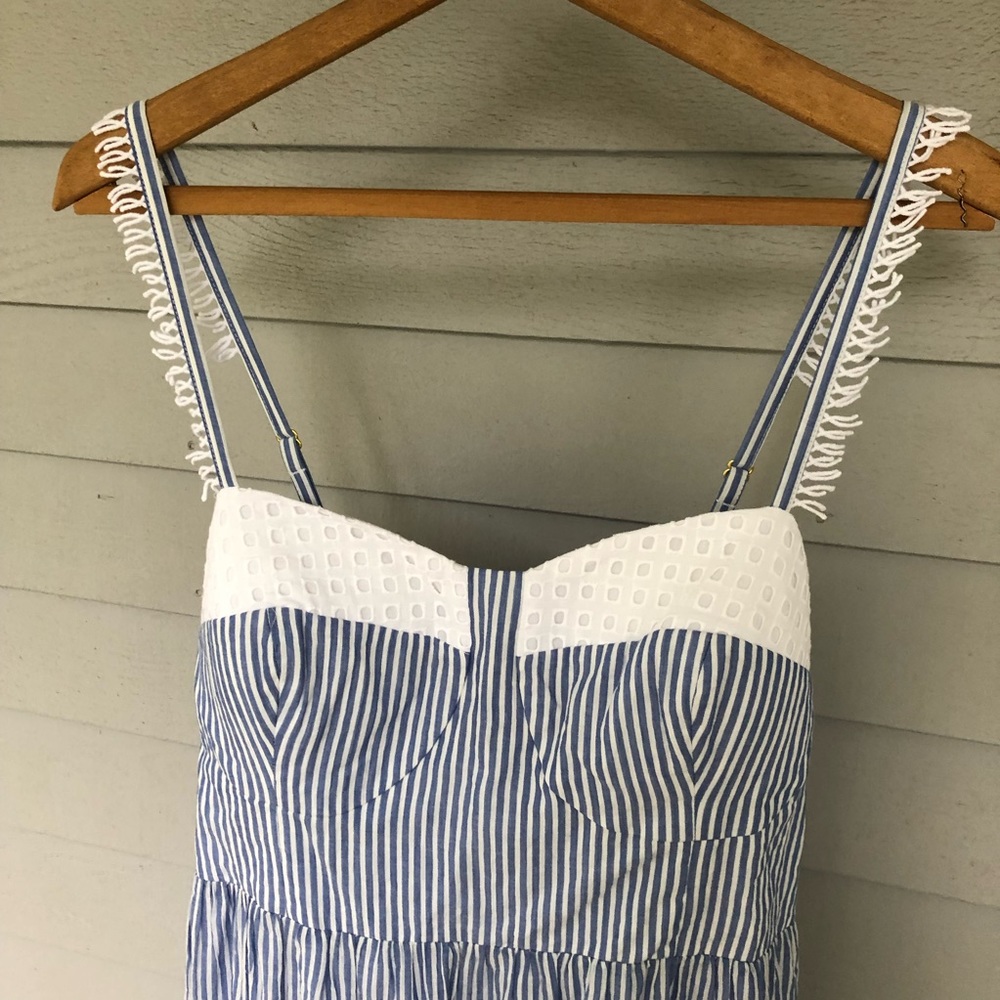 Lilly Pulitzer Maxi Dress Stripe Summer Jasmyn US 12 - Picture 4 of 13